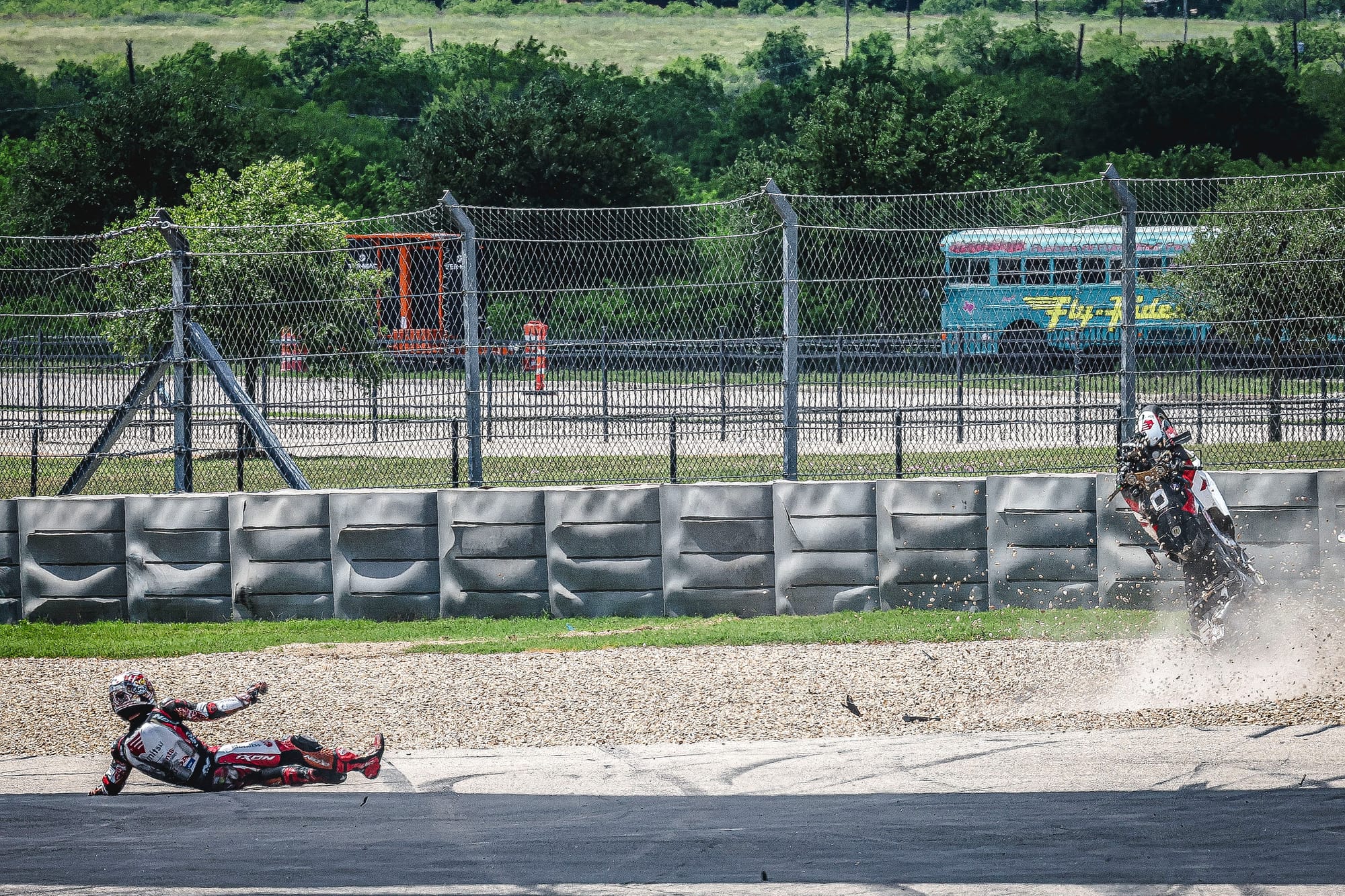 Taka Nakami LCR Honda se accidenta en Austin MotoGP 2024