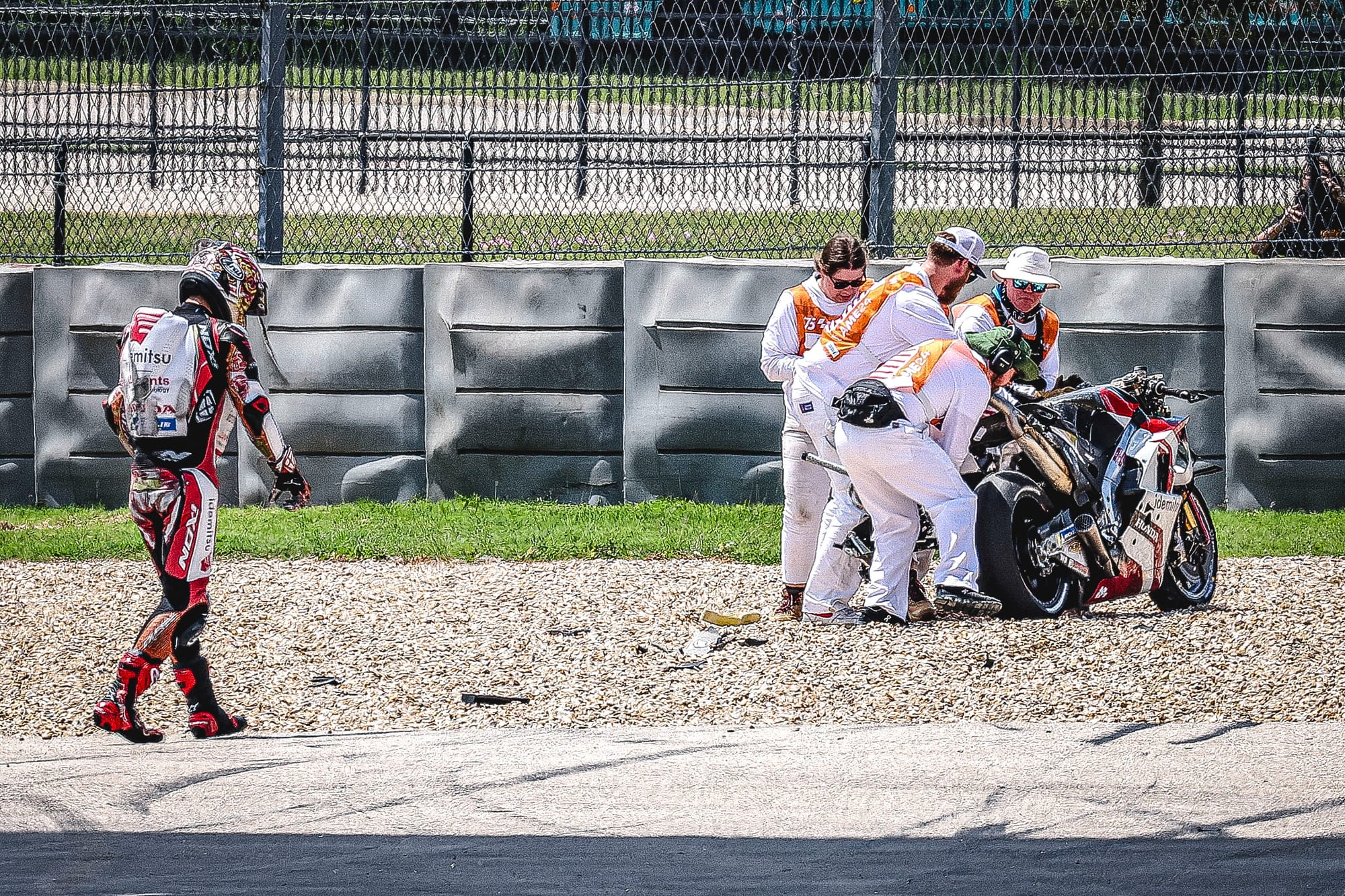 Accidente de Taka Nakagami LCR Honda Austin MotoGP 2024