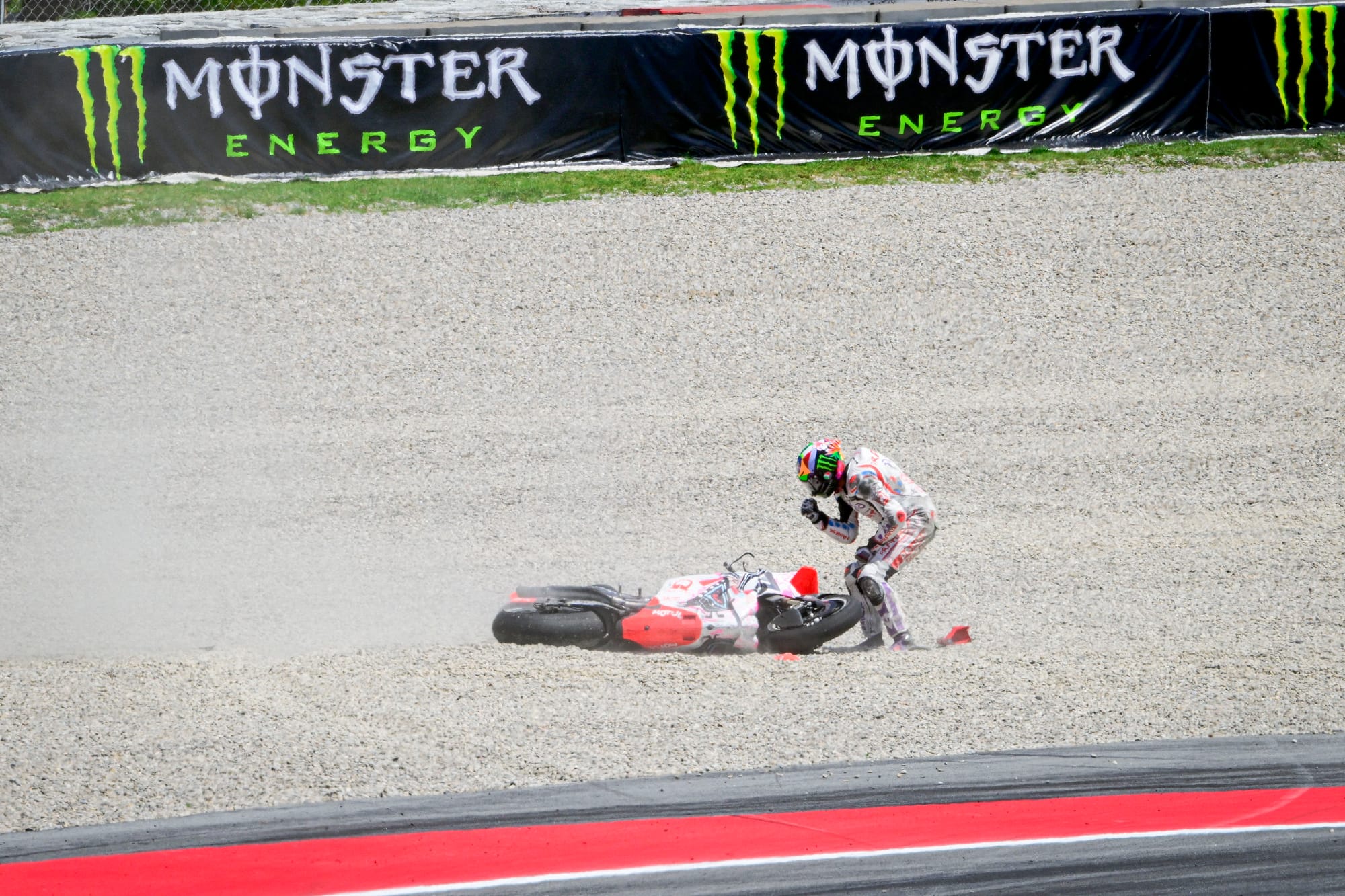 Franco Morbidelli crash Barcelona MotoGP 2024