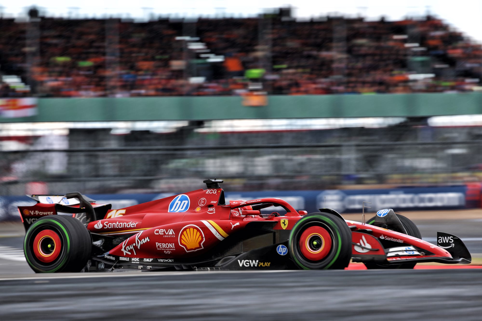 Charles Leclerc Ferrari British Grand Prix 2024