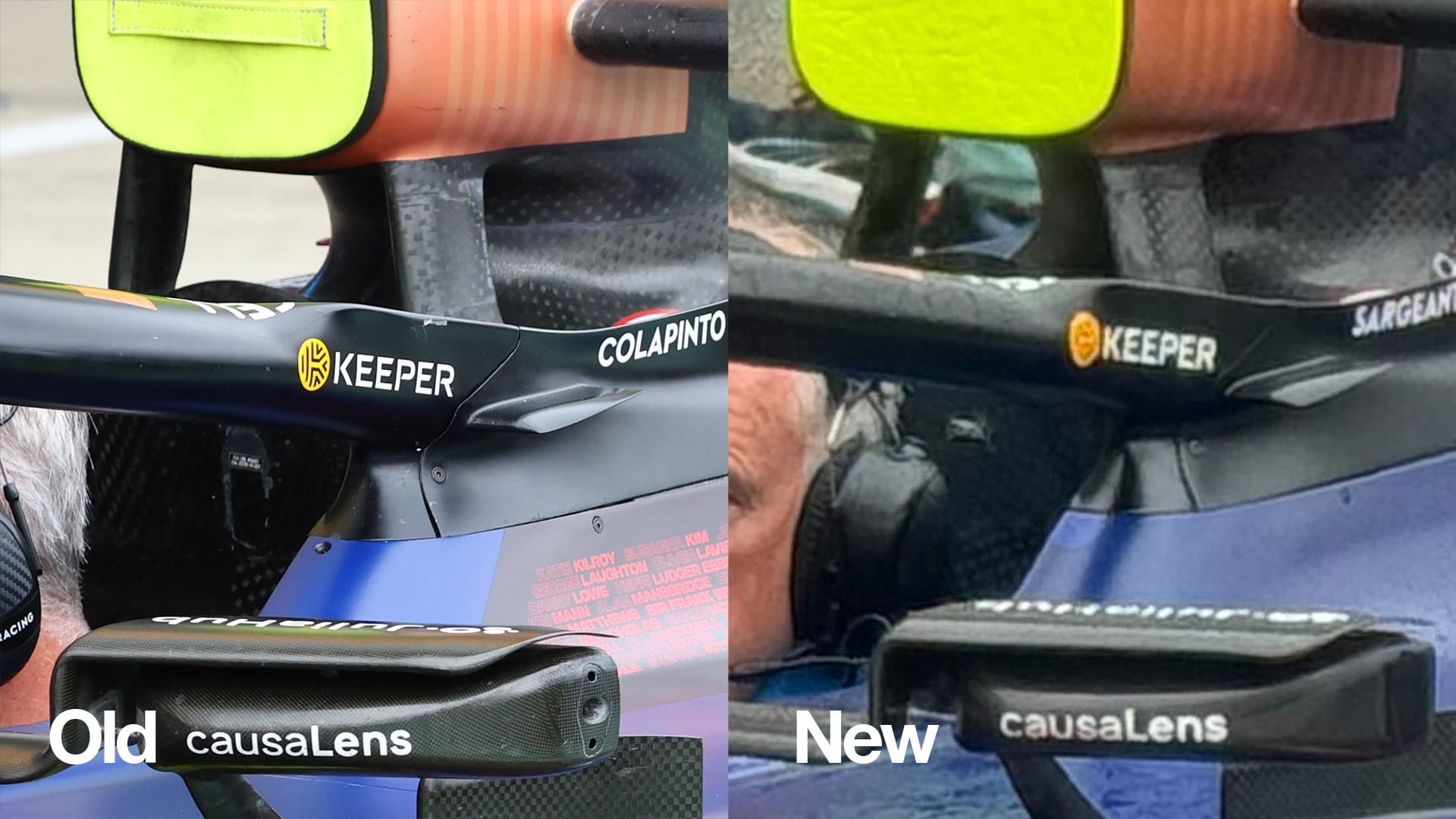 Williams FW46 upgrade comparison