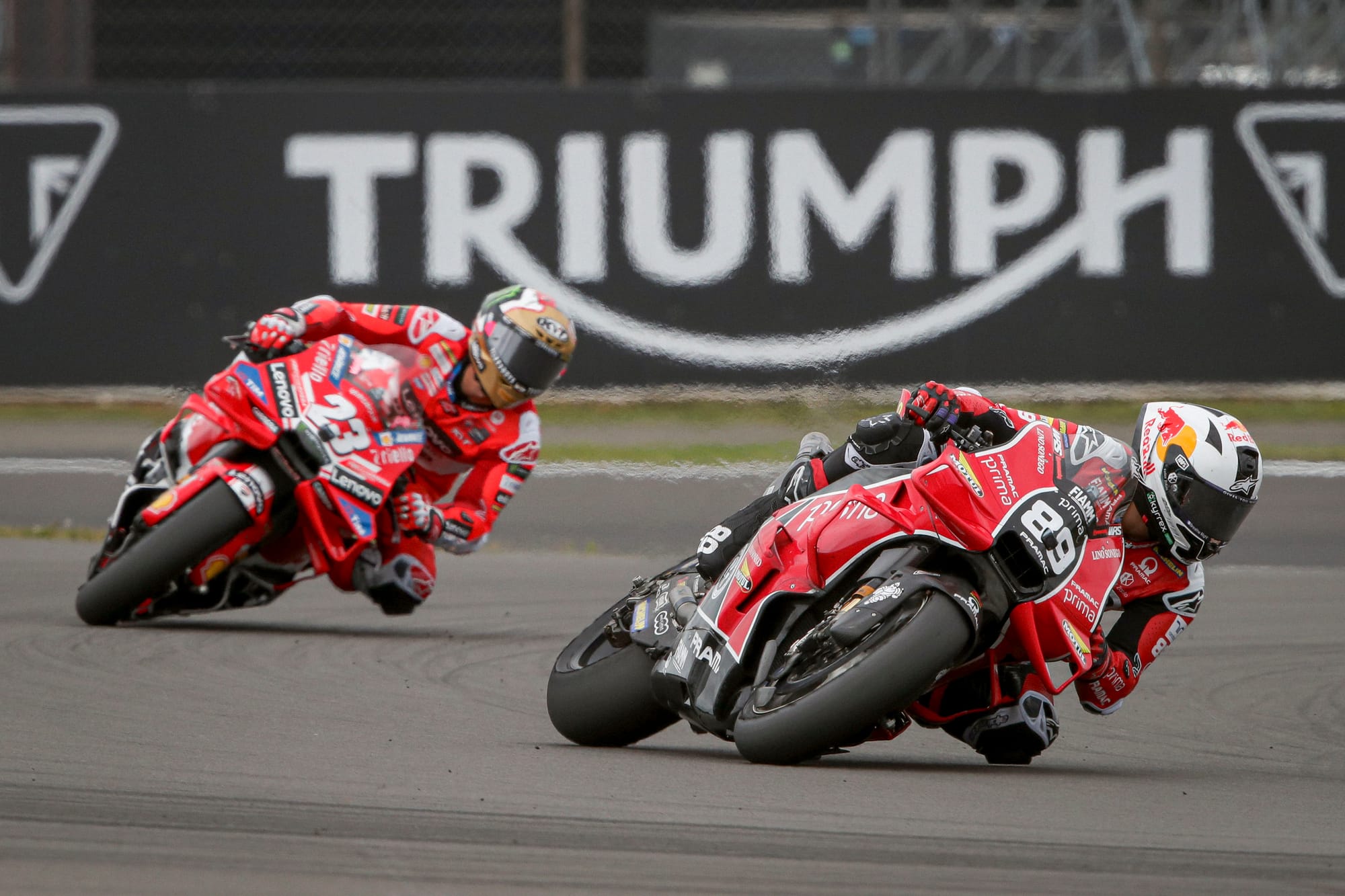 Jorge Martin, Pramac Ducati, and Enea Bastianini, Ducati, MotoGP