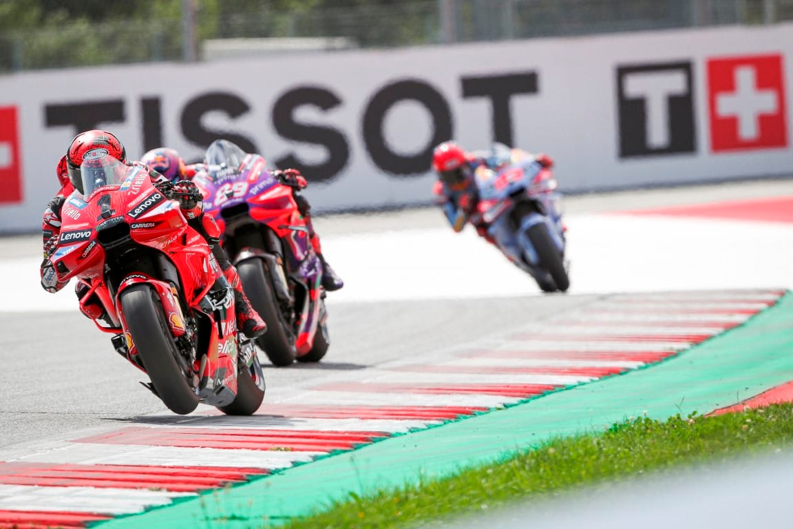 Pecco Bagnaia, Jorge Martin and Marc Marquez, MotoGP