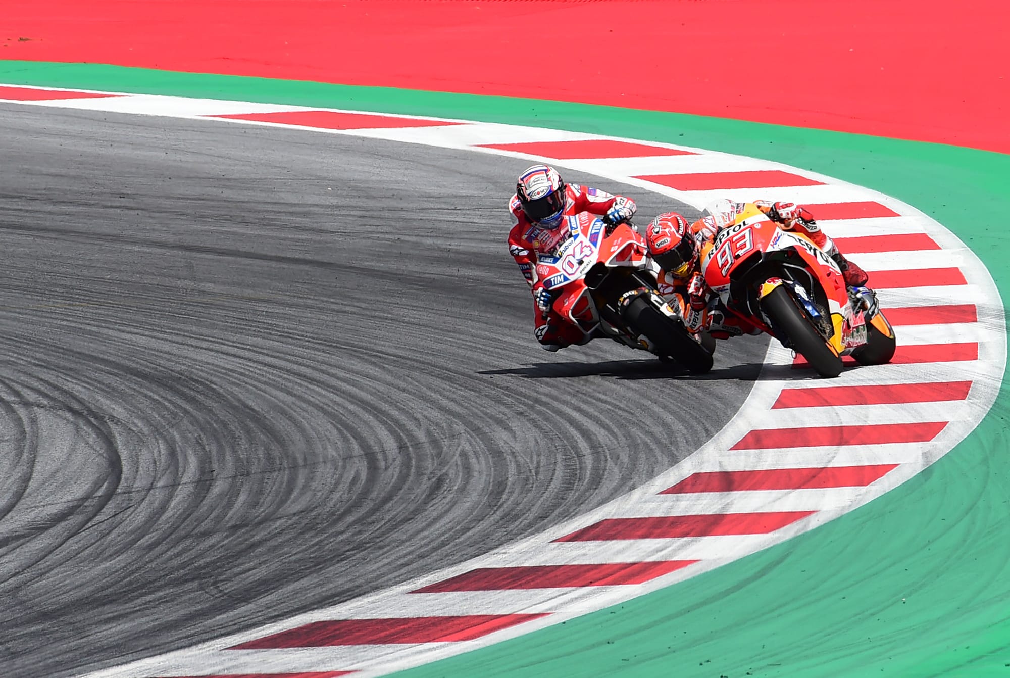 Andrea Dovizioso Marc Marquez MotoGP Grand Prix Austria 2017