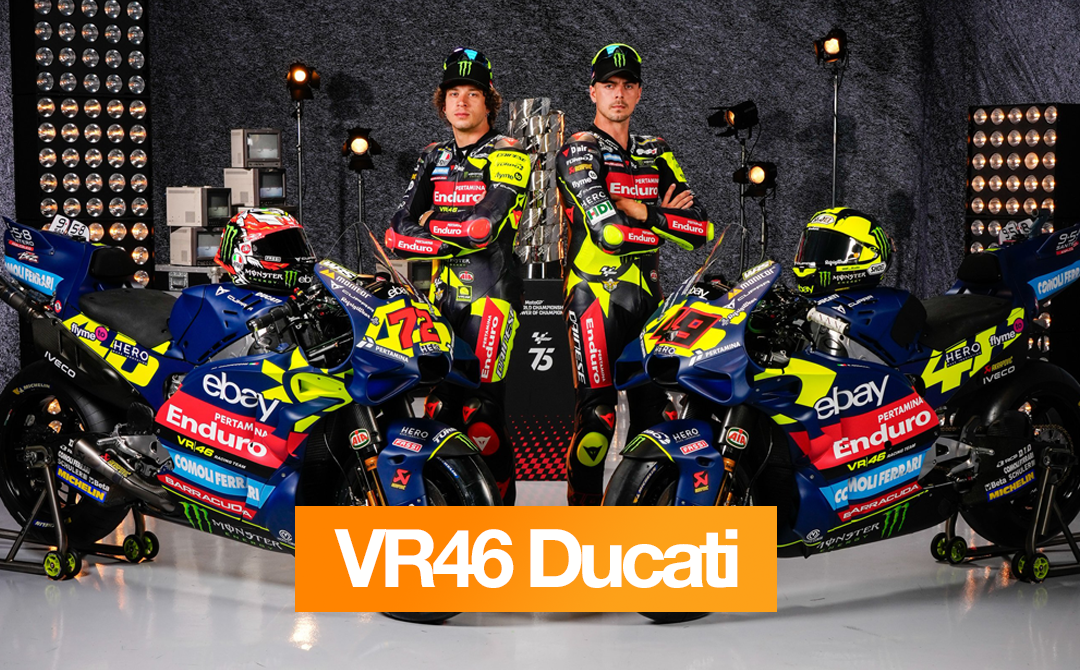 VR46 Ducati British GP 2024 MotoGP throwback livery