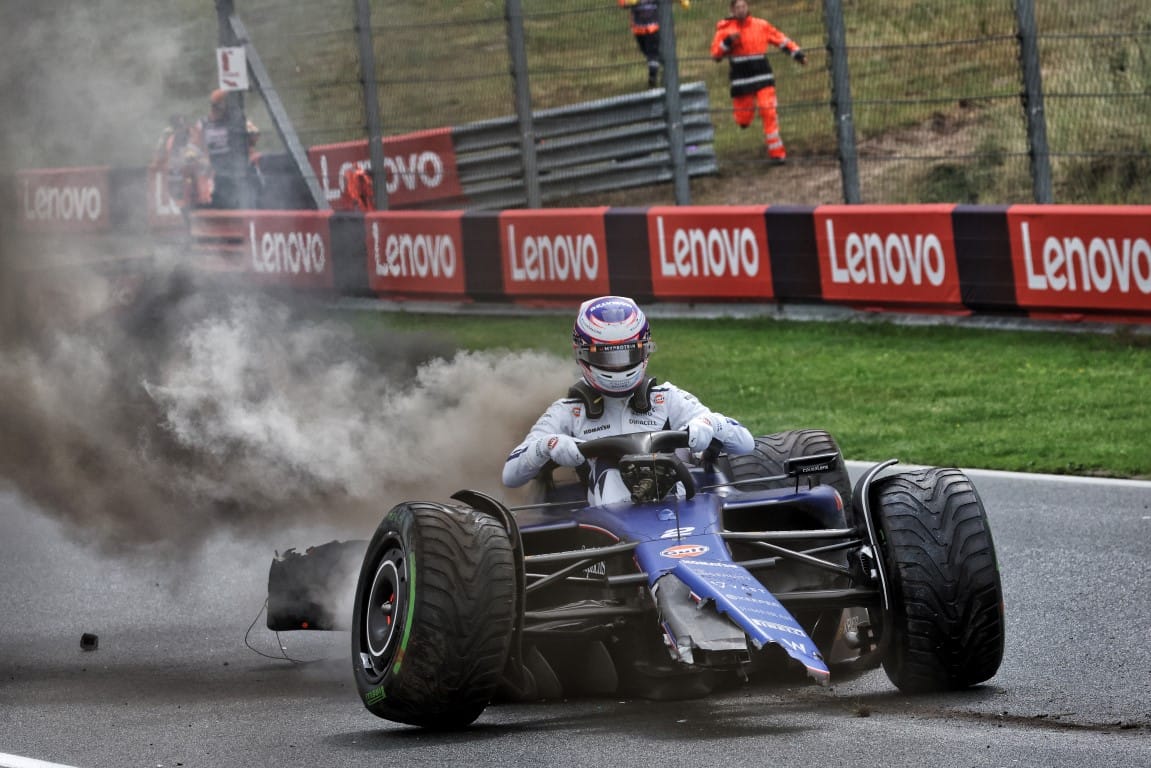 Logan Sargeant Dutch GP crash