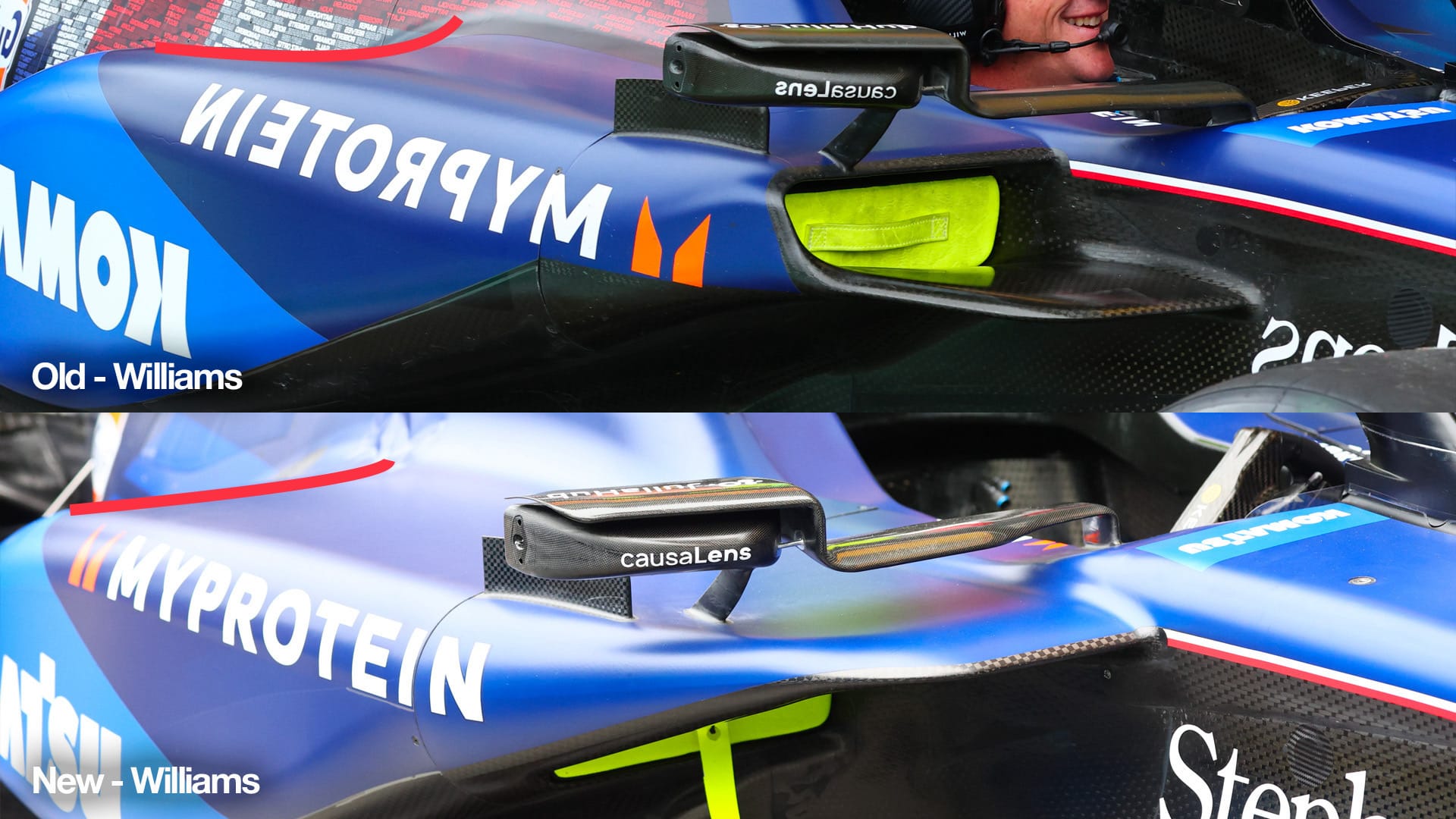 Williams FW46 upgrade comparison