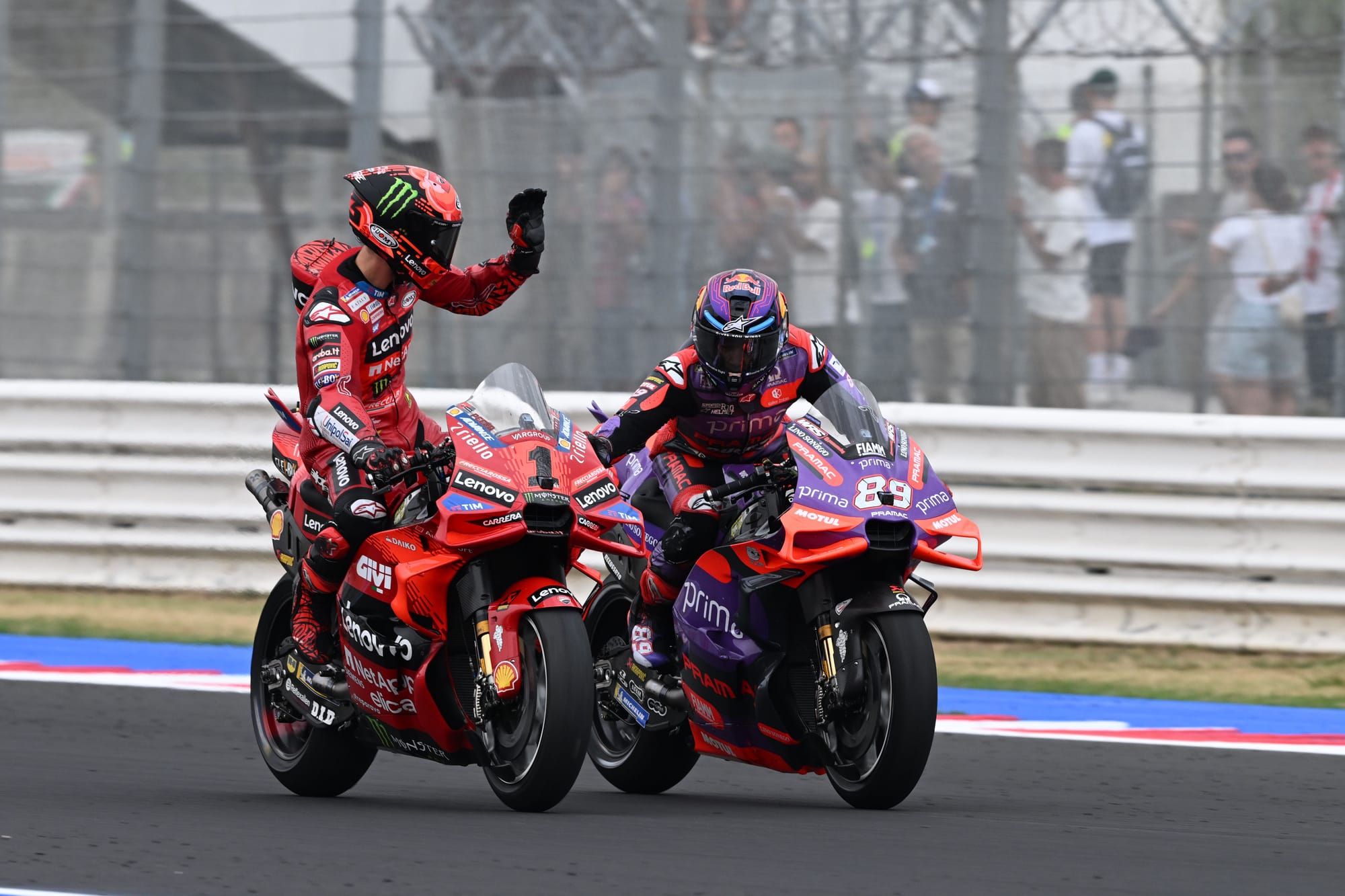 Pecco Bagnaia Jorge Martín