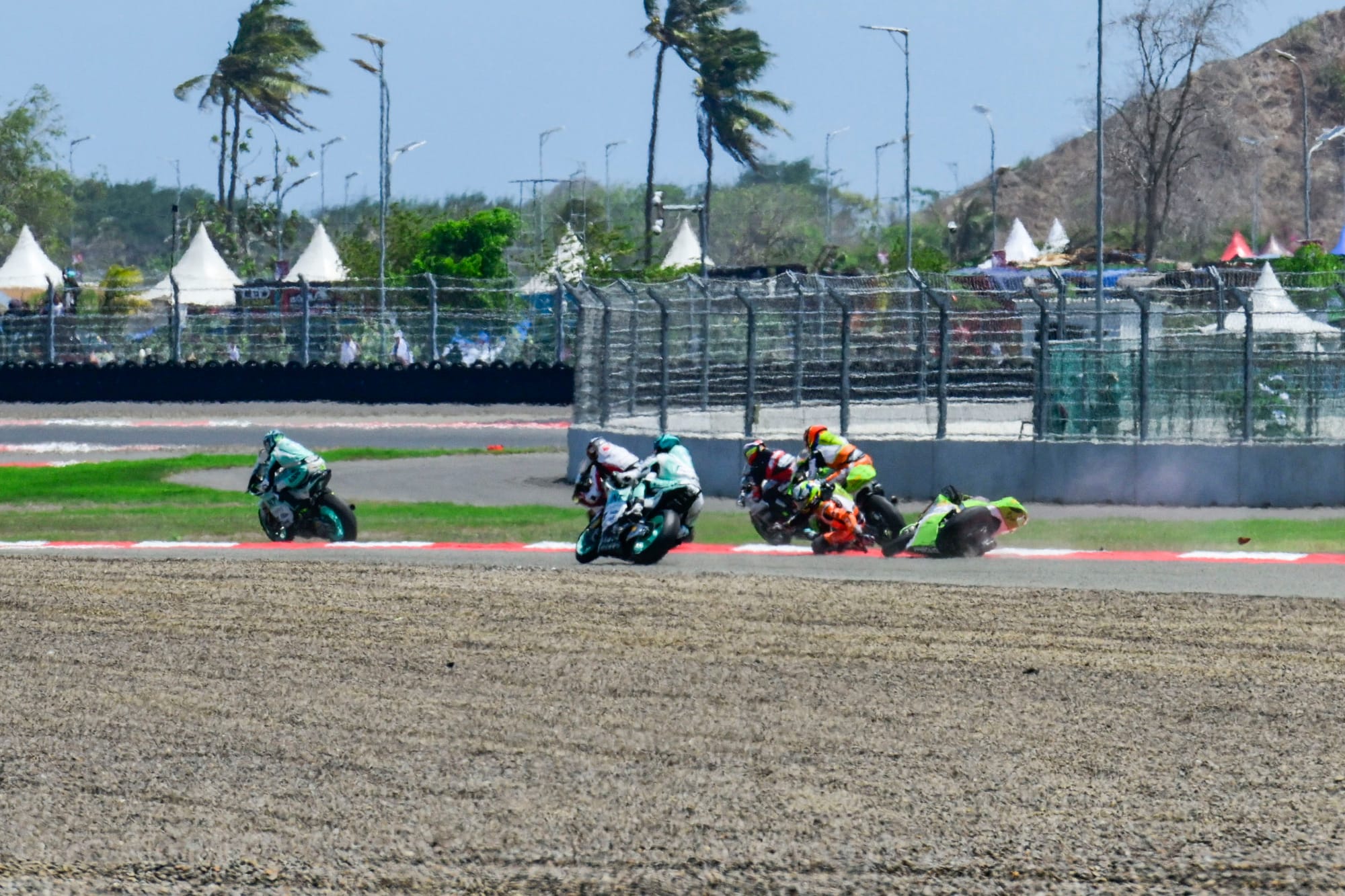 Jaume Masia and Zonta van den Goorbergh Mandalika Moto2 crash 2024