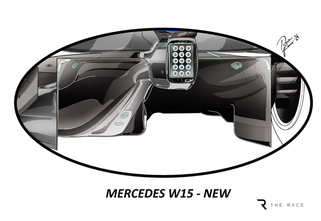 Mercedes F1 floor