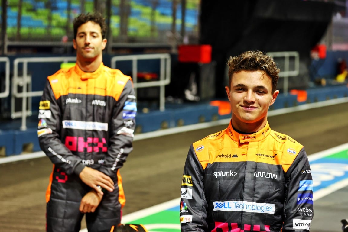 Daniel Ricciardo and Lando Norris, McLaren, F1