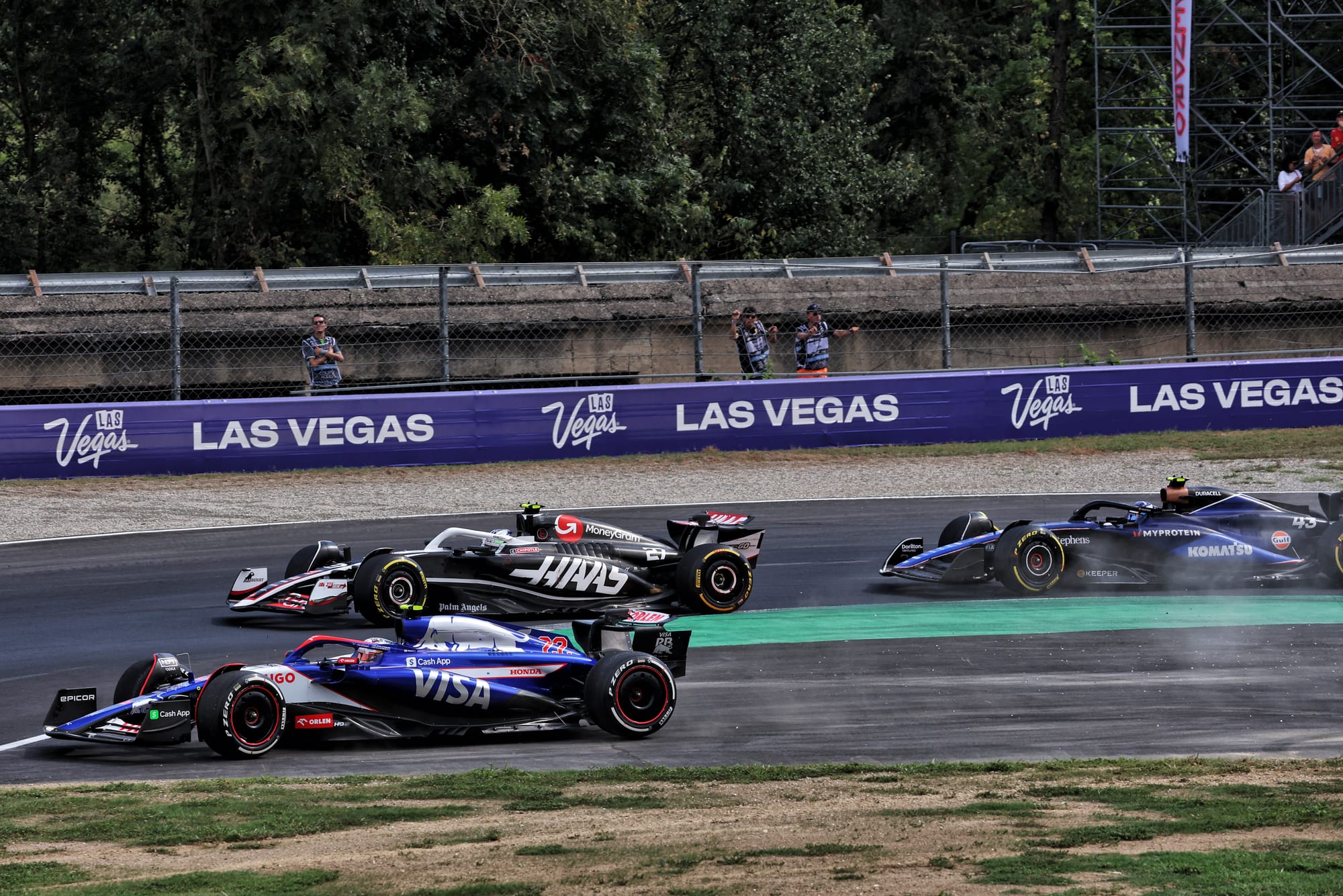 Yuki Tsunoda Nico Hulkenberg collision Italian Grand Prix 2024