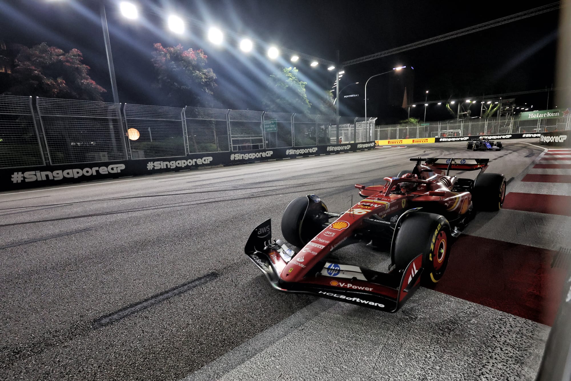 Charles Leclerc Ferrari Singapore Grand Prix 2024