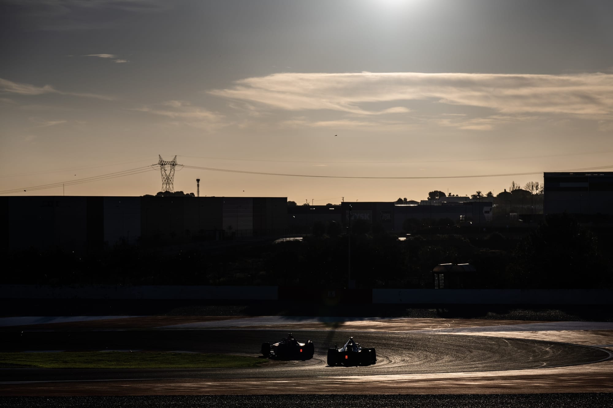 Valencia circuit under low light