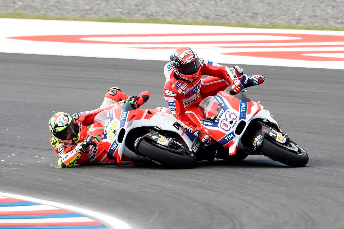 Andrea Iannone and Andrea Dovizioso, Ducati, MotoGP