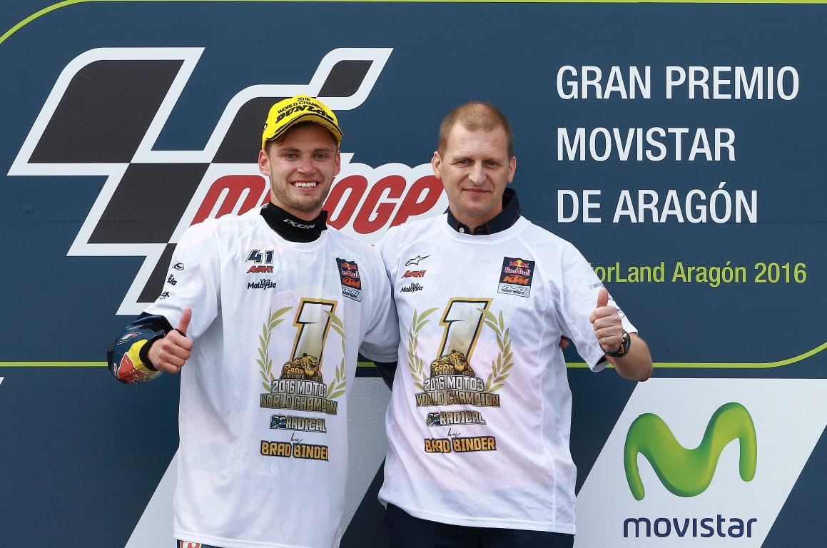 Brad Binder dan Aki Ajo