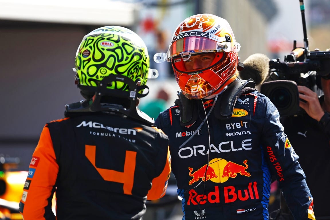 Max Verstappen and Lando Norris, F1