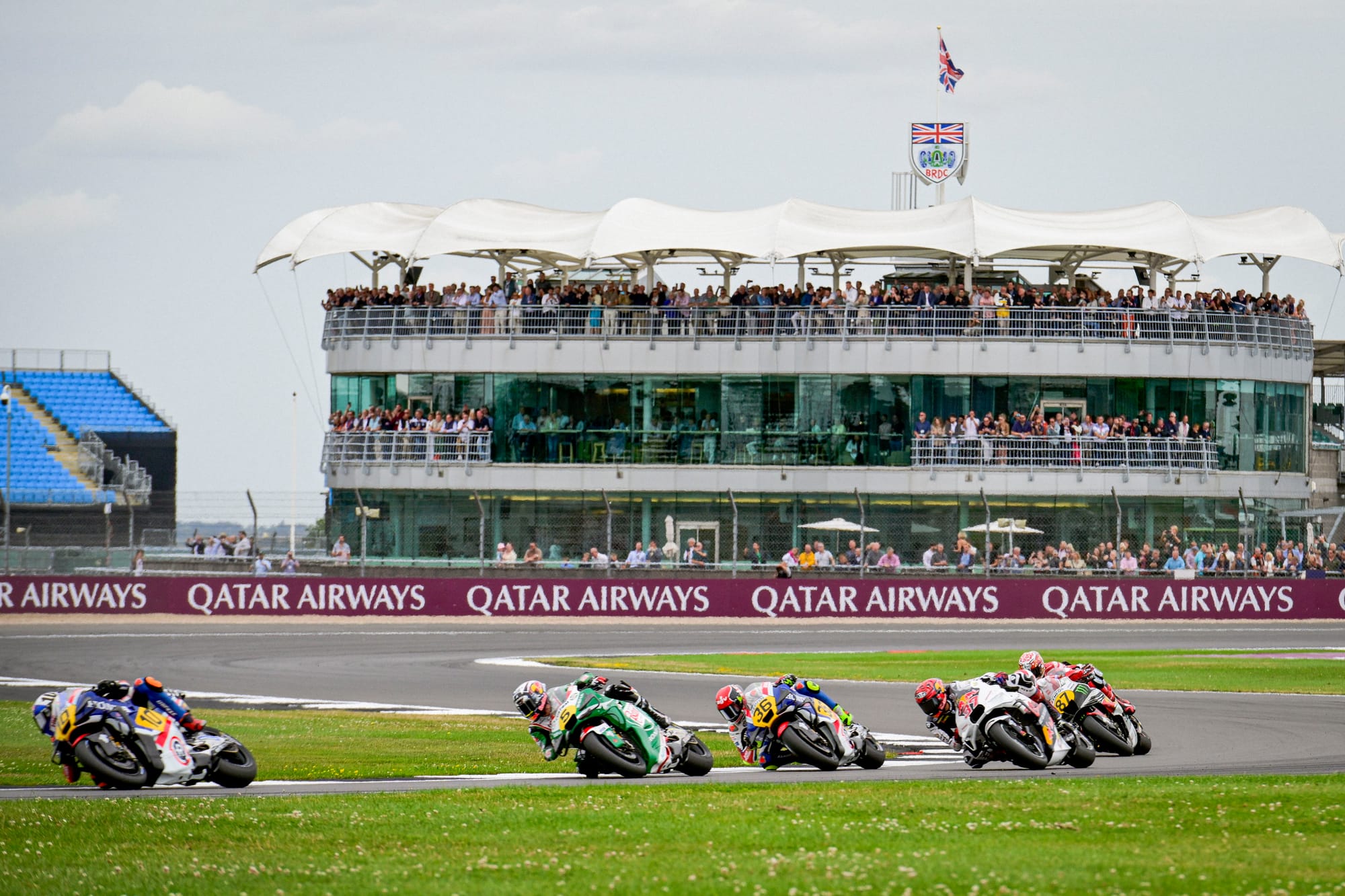 Action during MotoGP's British Grand Prix in August