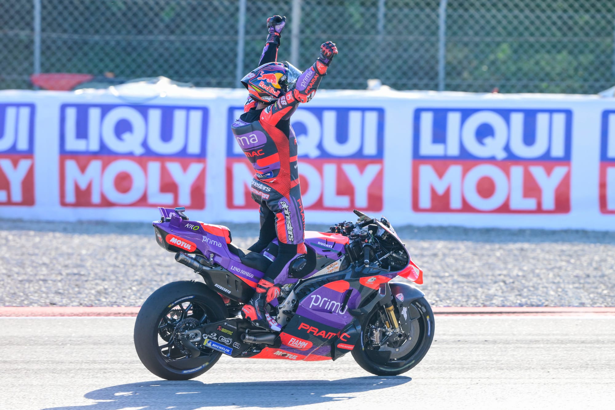 Jorge Martin after finishing third in the Solidarity Grand Prix