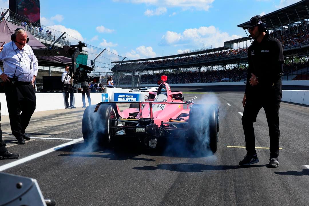 Katherine Legge Indy 500 qualifying 2024