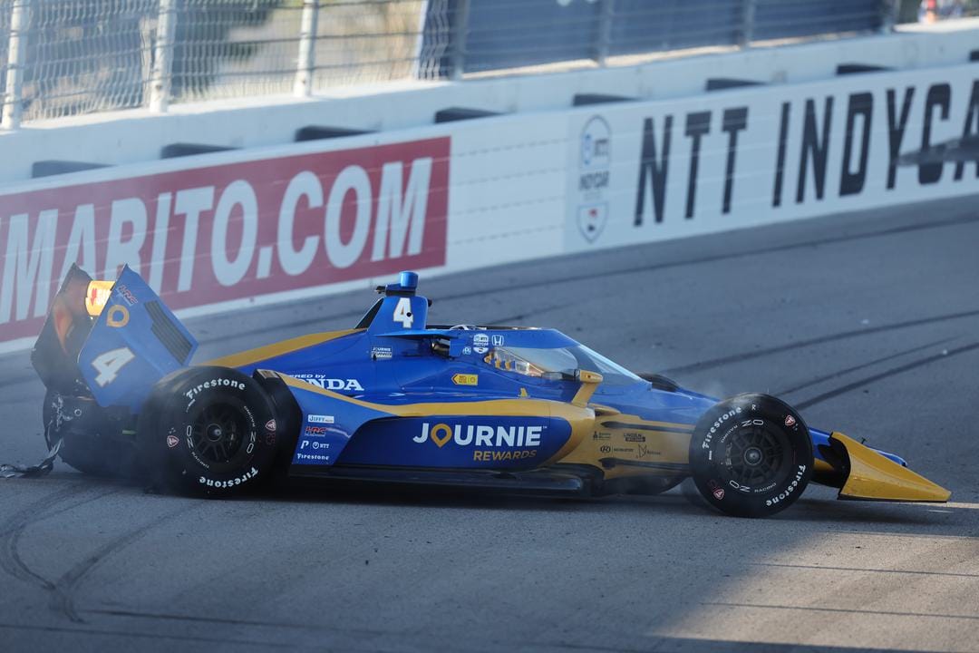 Kyffin Simpson IndyCar crash 2024