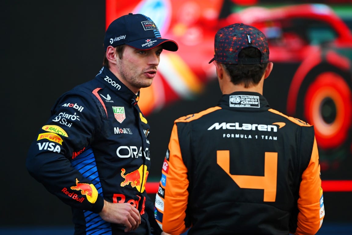 Max Verstappen and Lando Norris, F1