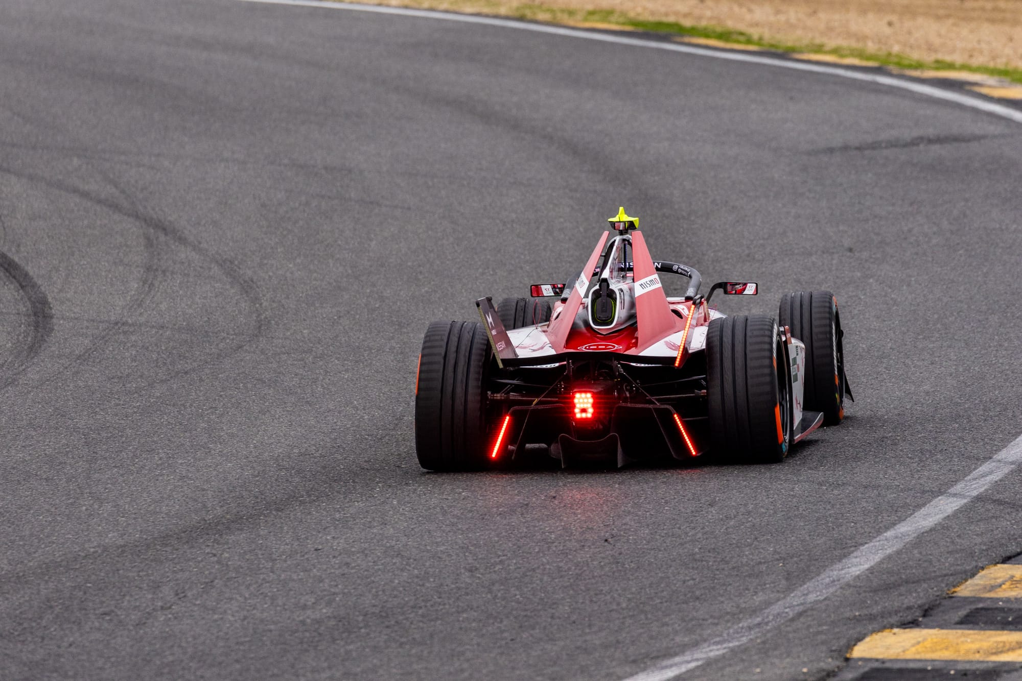 Abbi Pulling Nissan Formula E test