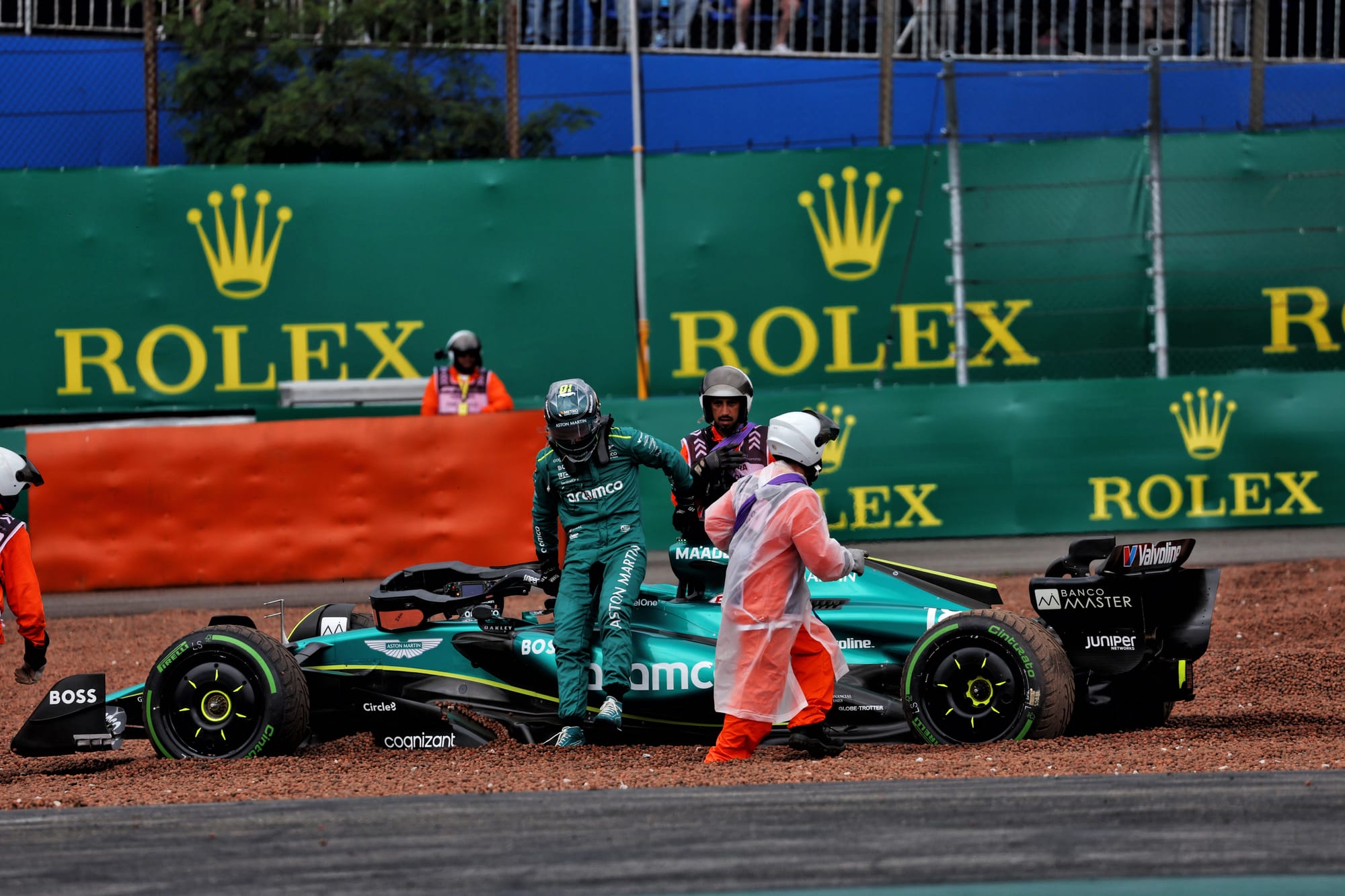 Lance Stroll crash Brazilian Grand Prix 2024