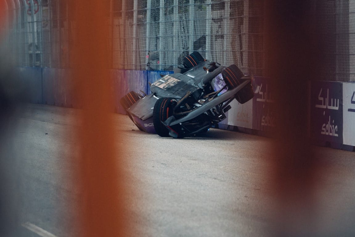 Pascal Wehrlein's crash, Sao Paulo E-Prix, Formula E