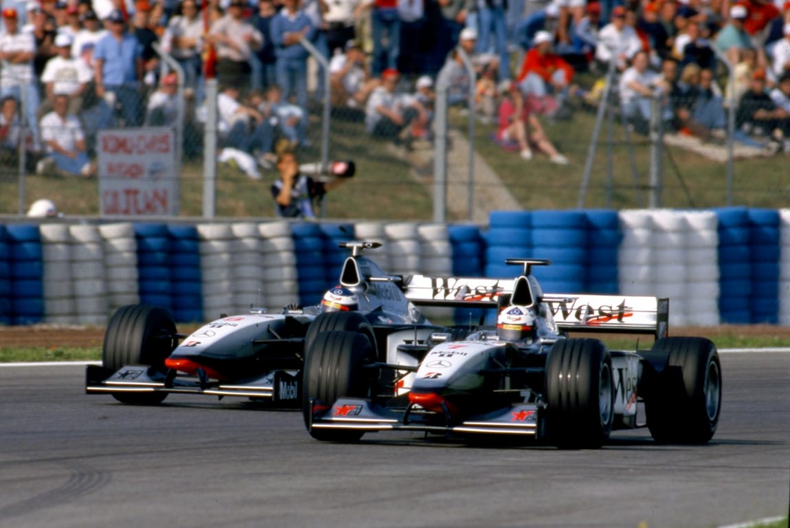 David Coulthard and Mika Hakkinen, McLaren, F1