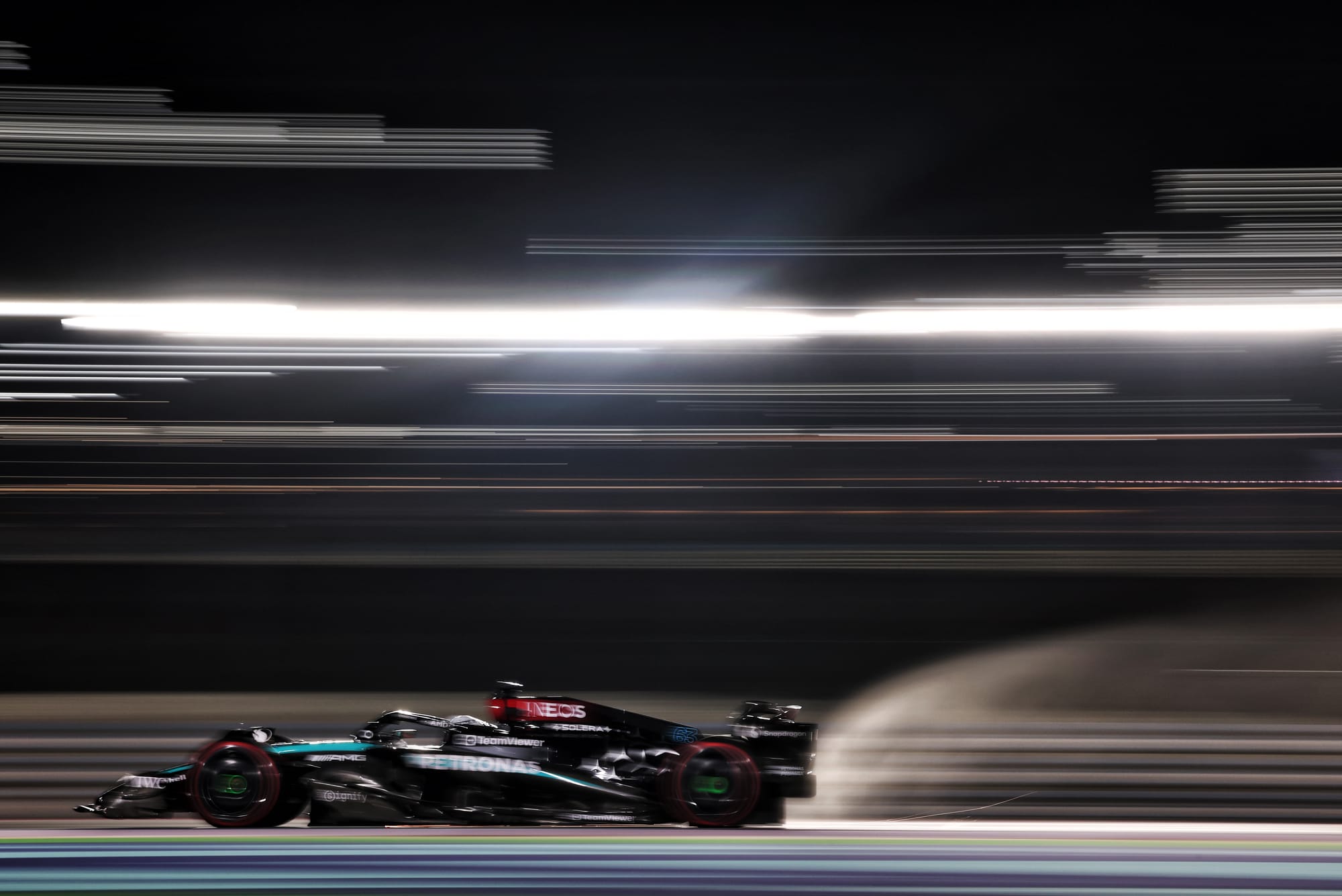 George Russell Mercedes Qatar Grand Prix 2024