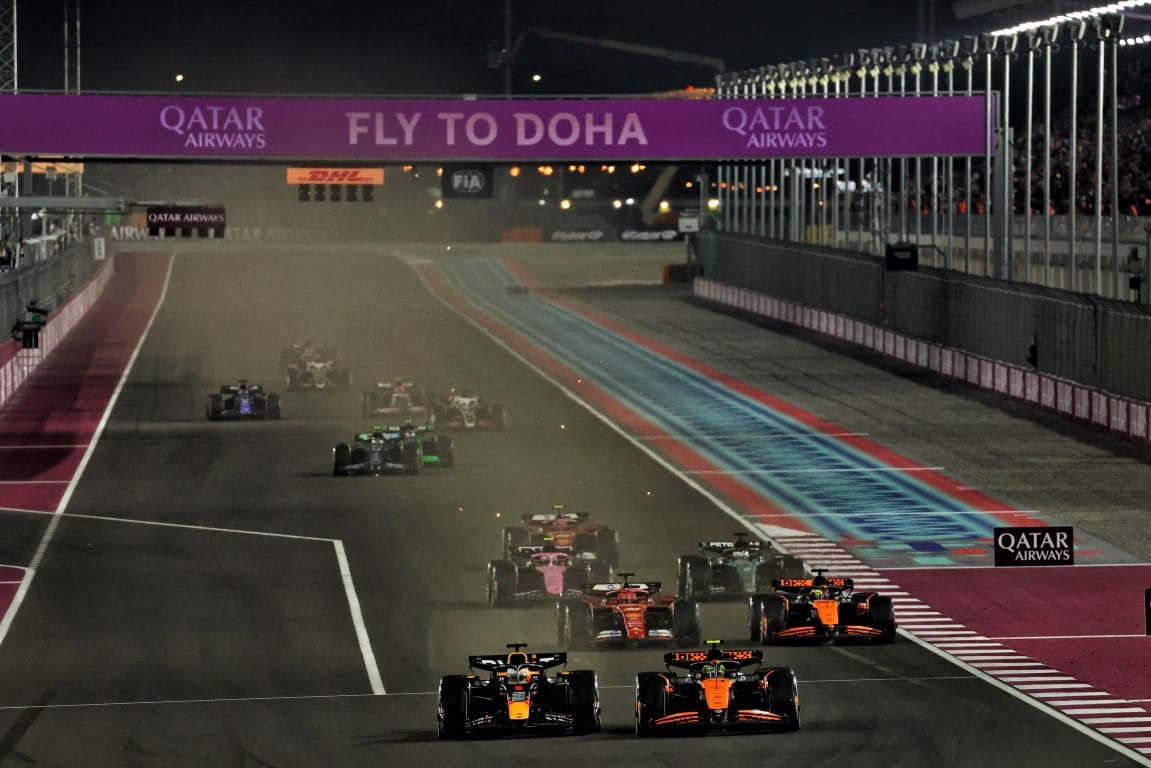 F1 safety car restart, Qatar GP