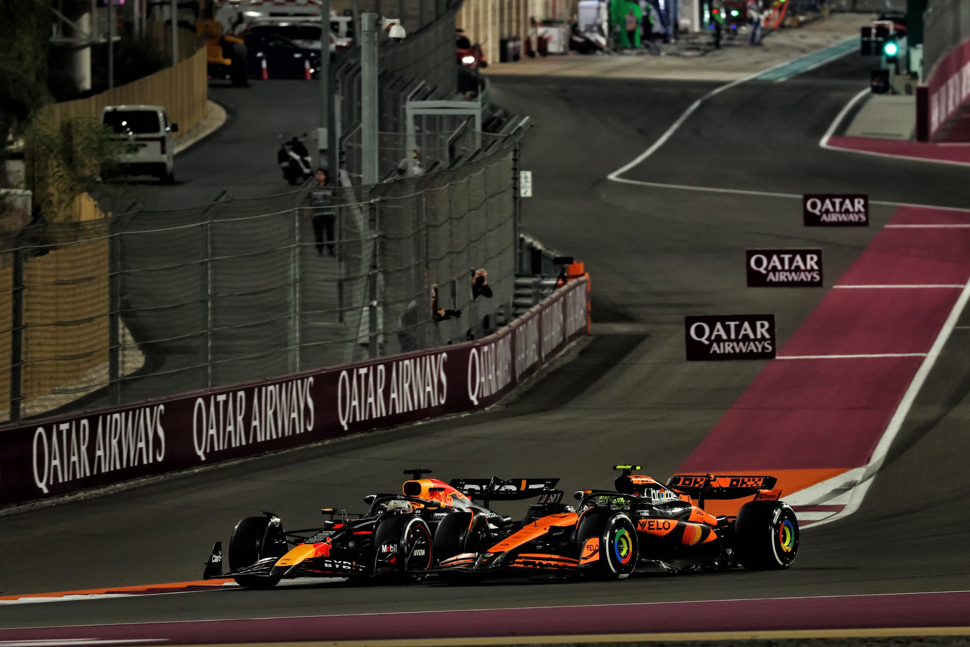 Max Verstappen Red Bull Lando Norris McLaren Qatar Grand Prix 2024