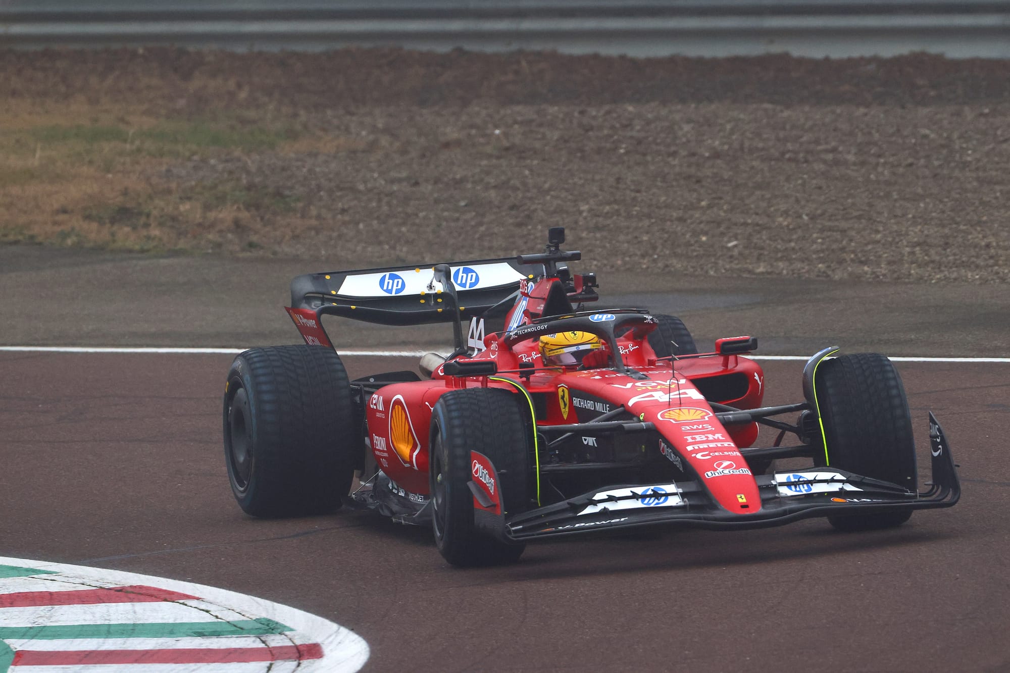 Hamilton makes Ferrari F1 test debut