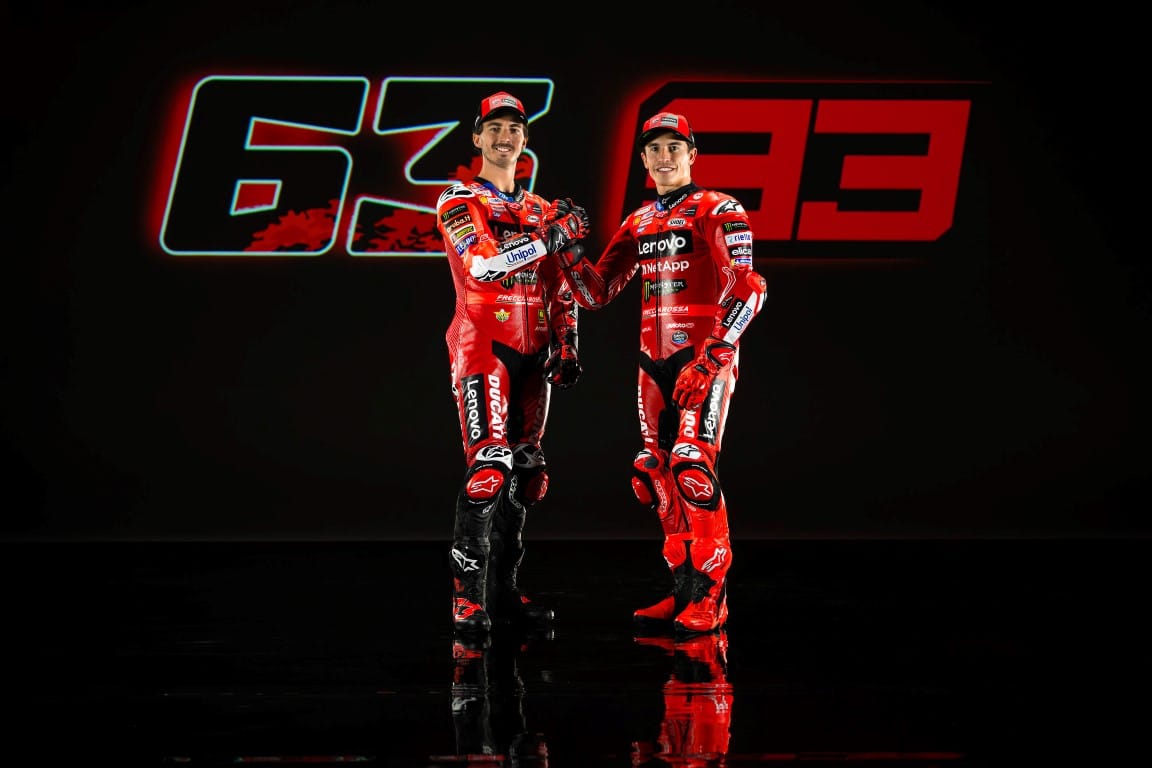 Pecco Bagnaia and Marc Marquez, Ducati, MotoGP