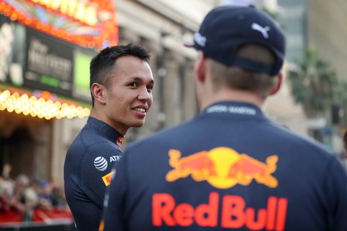 Alex Albon and Max Verstappen, Red Bull, F1