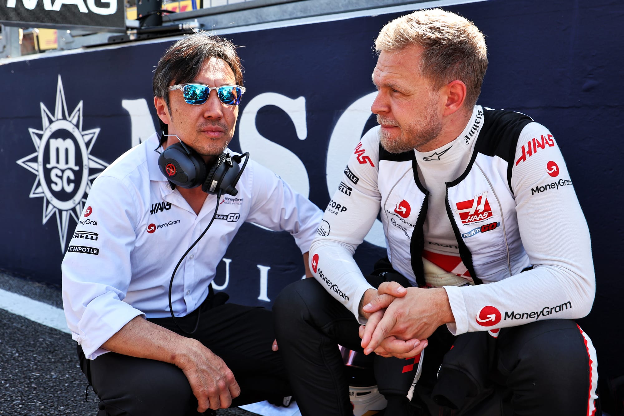 Ayao Komatsu and Kevin Magnussen