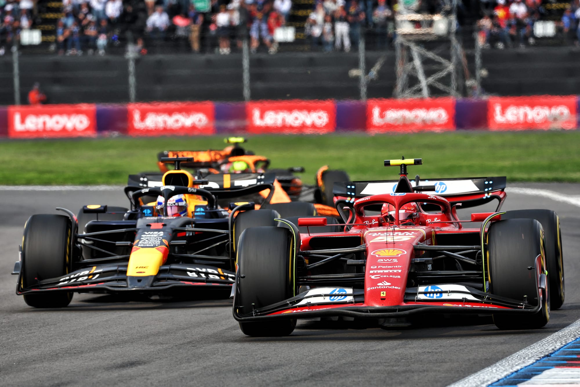 Max Verstappen Red Bull Carlos Sainz Ferrari Mexican Grand Prix 2024