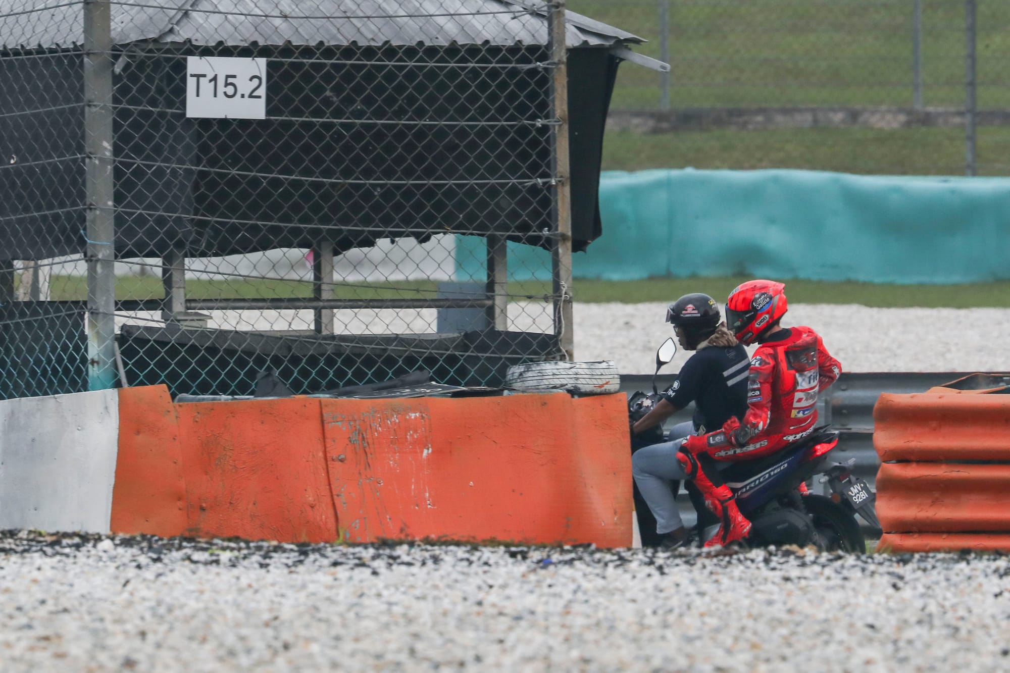 Bagnaia and Marquez both crash on day two of Sepang MotoGP test