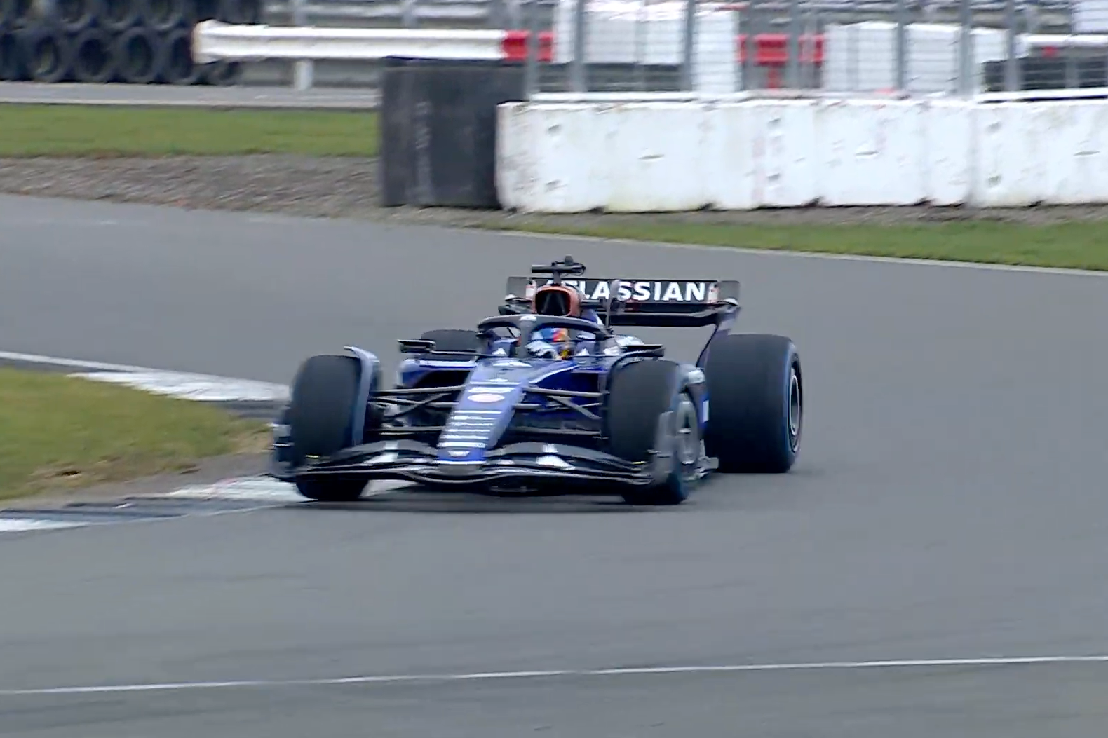 Williams reveals 2025 F1 car at live-streamed Silverstone shakedown