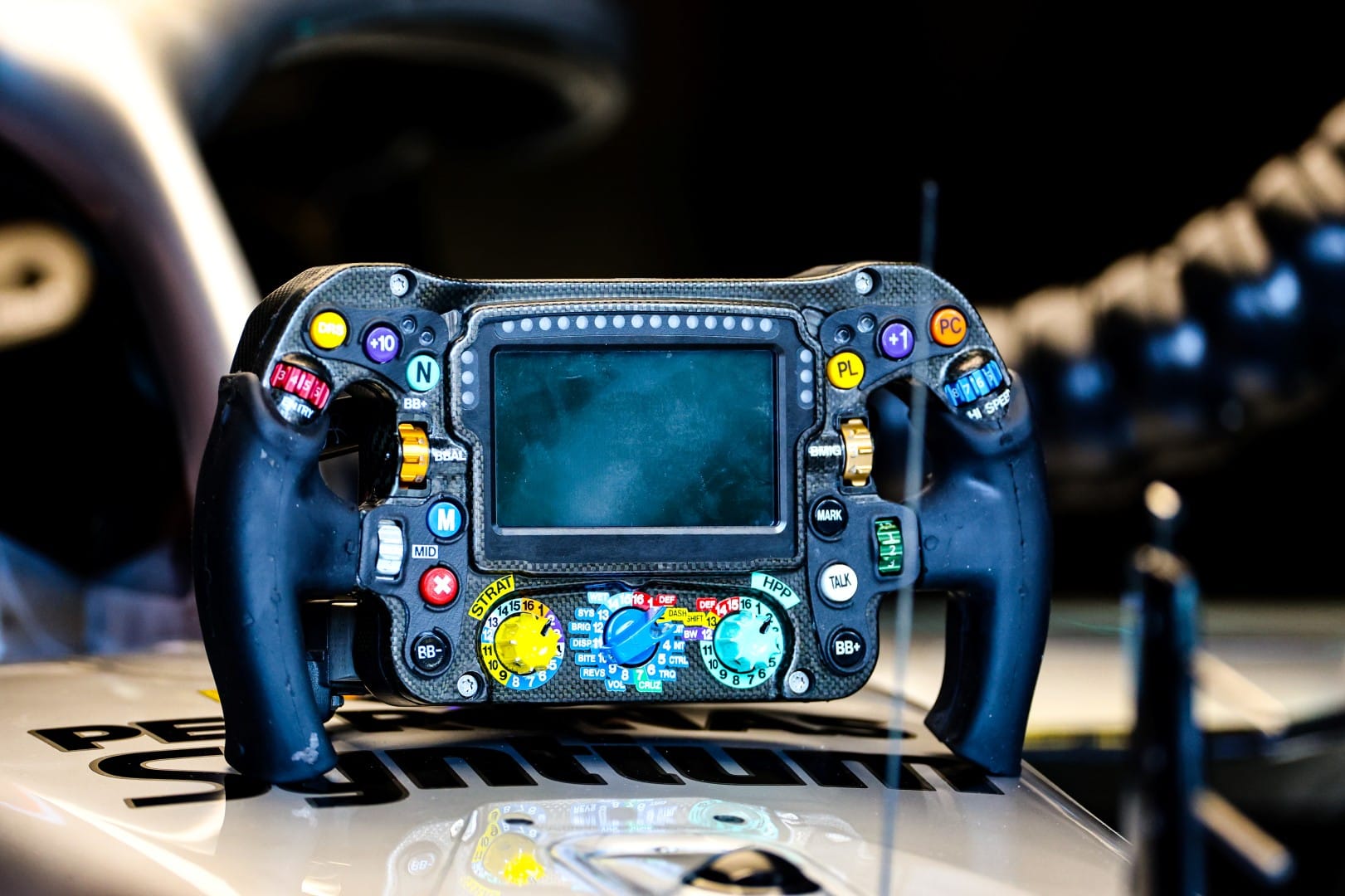 Mercedes F1 steering wheel