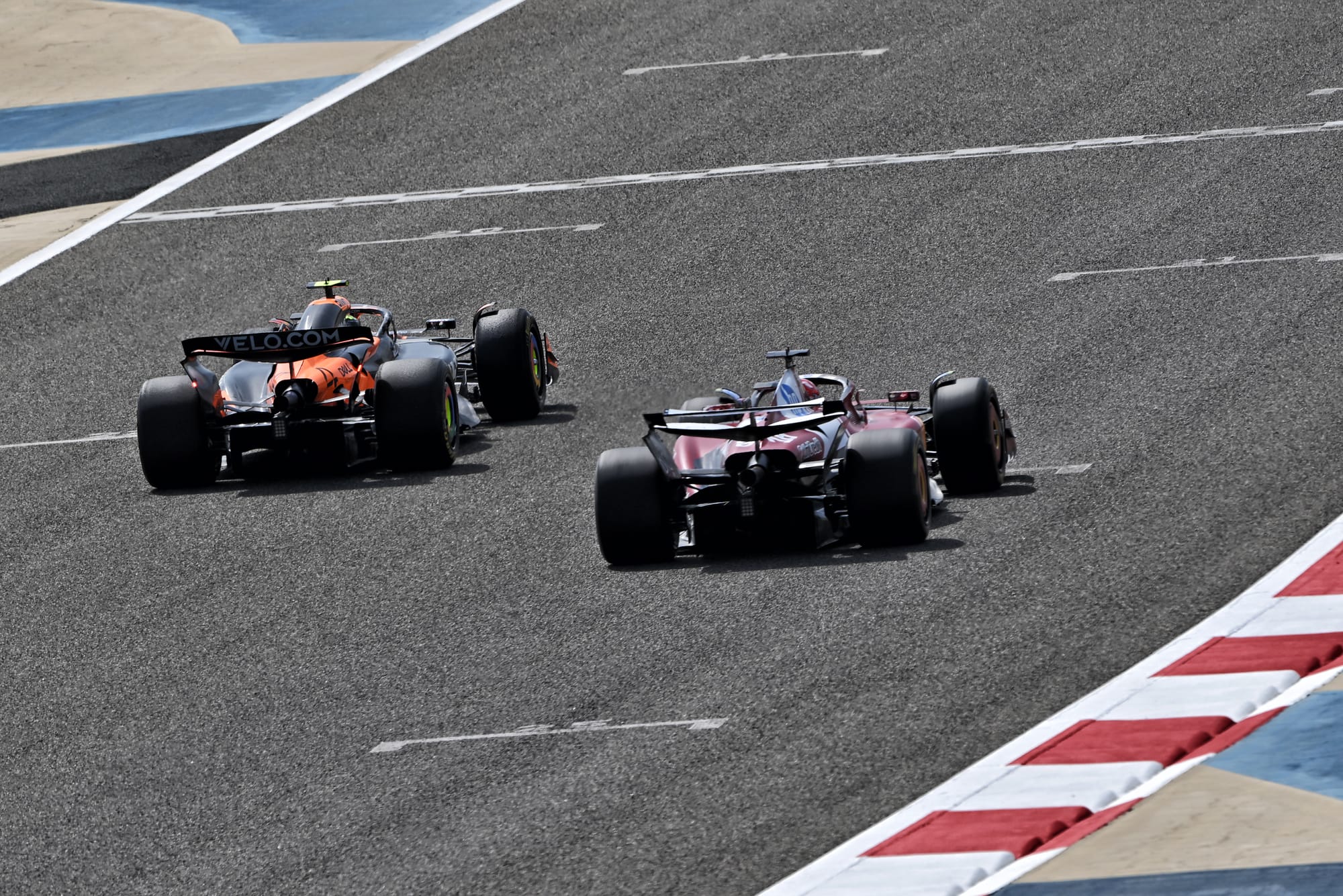 McLaren and Ferrari, Bahrain F1 testing 2025