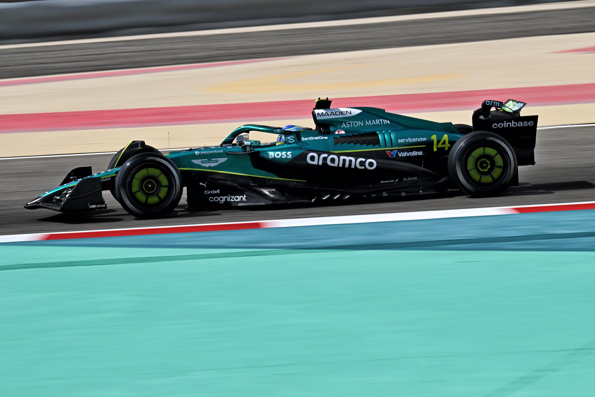 Fernando Alonso Aston Martin Bahrain F1 testing 2025