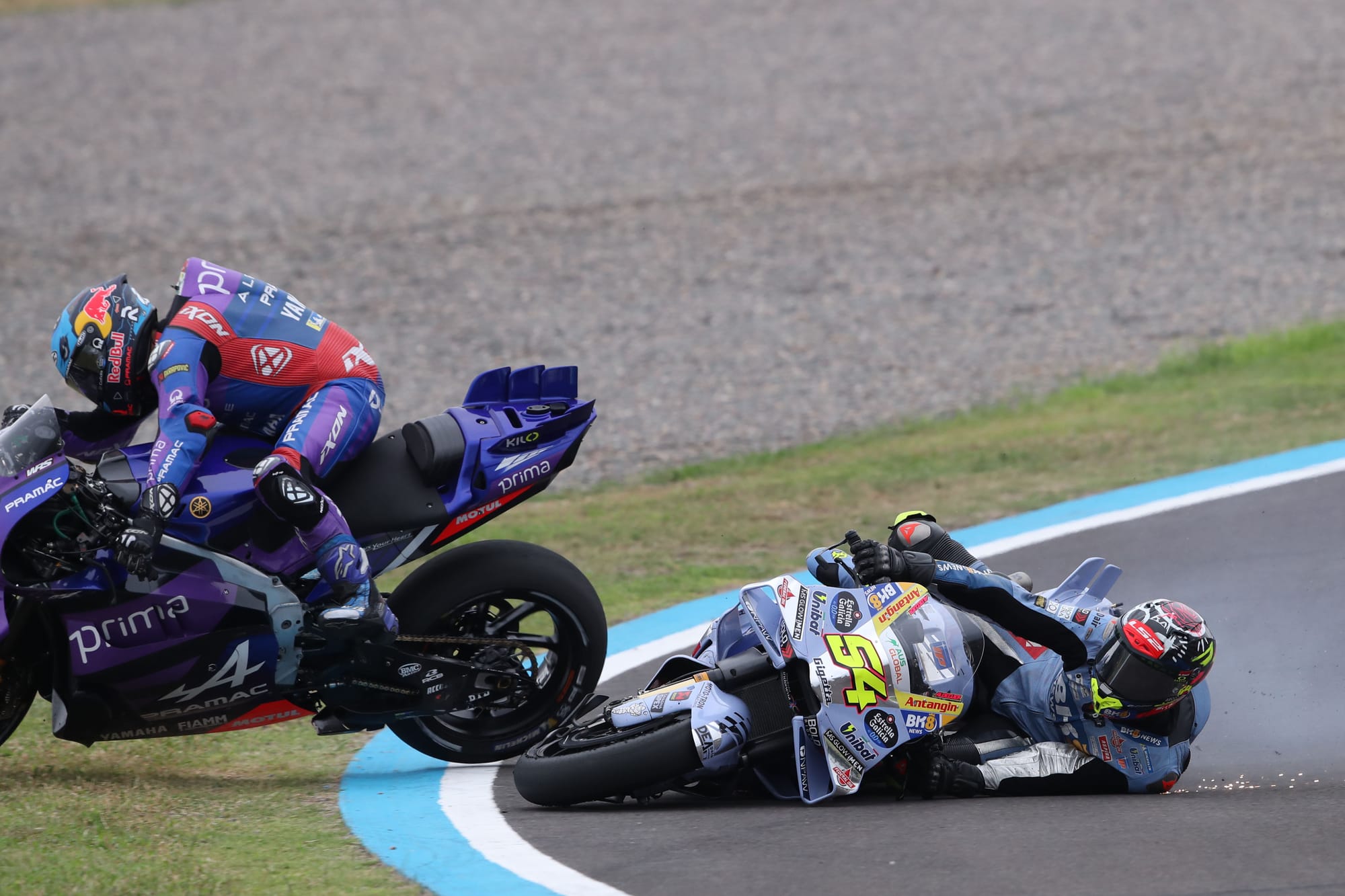 Miguel Oliveira and Fermin Aldeguer crash, MotoGP