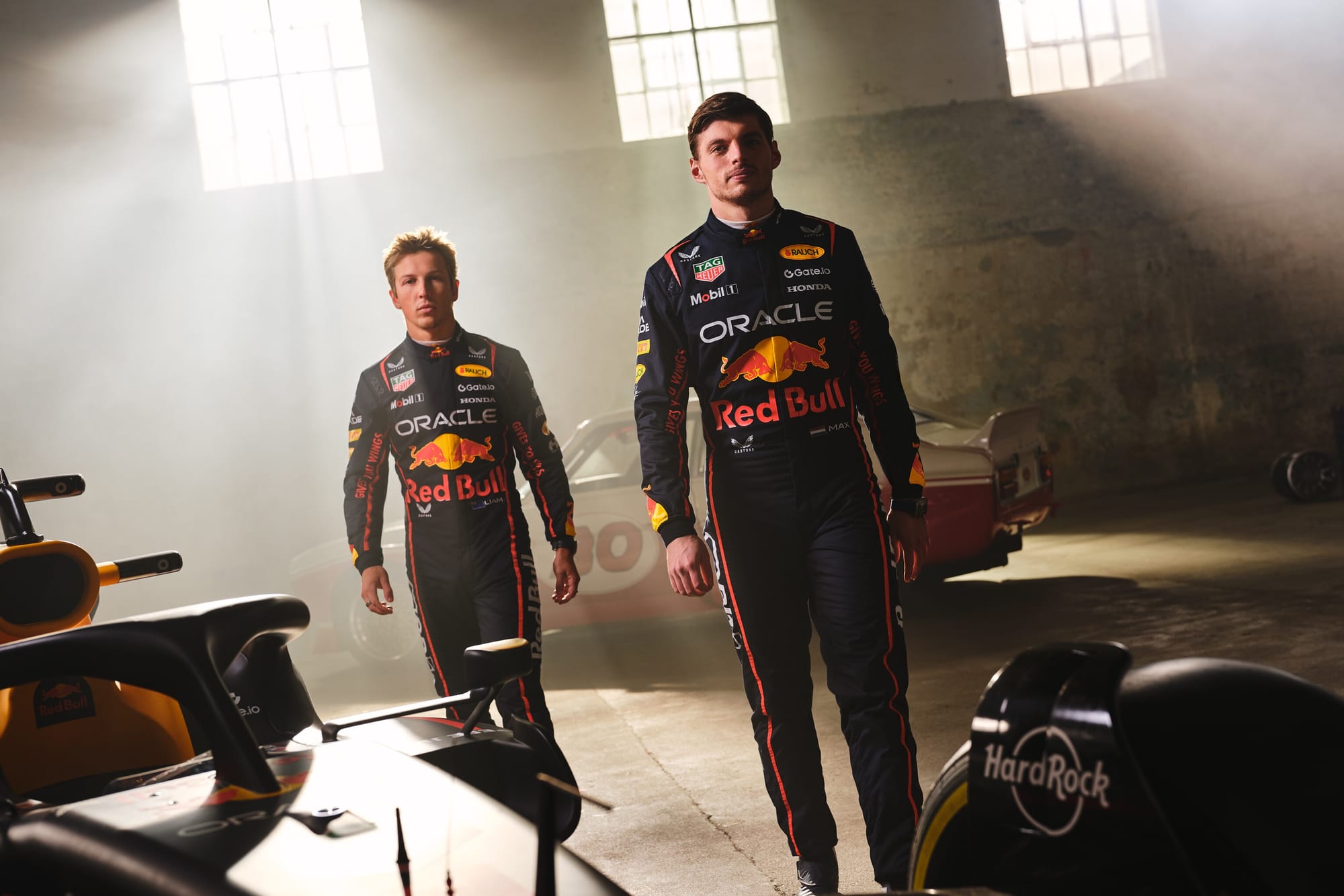 Liam Lawson and Max Verstappen, Red Bull, F1