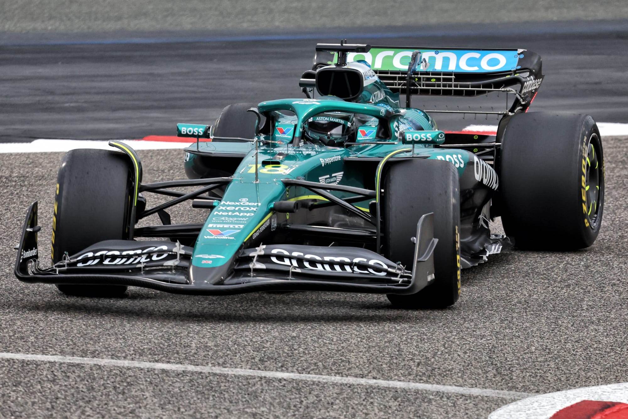 Lance Stroll Aston Martin Bahrain F1 testing 2025