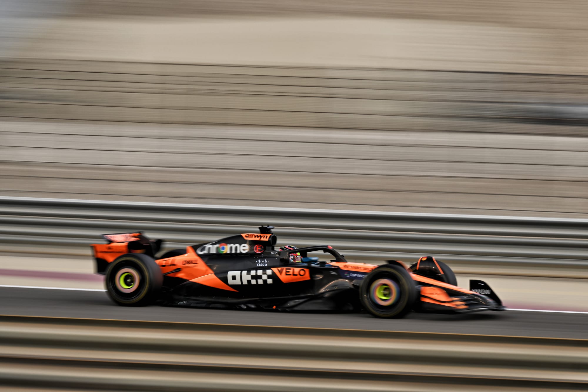 Oscar Piastri McLaren Bahrain F1 testing 2025