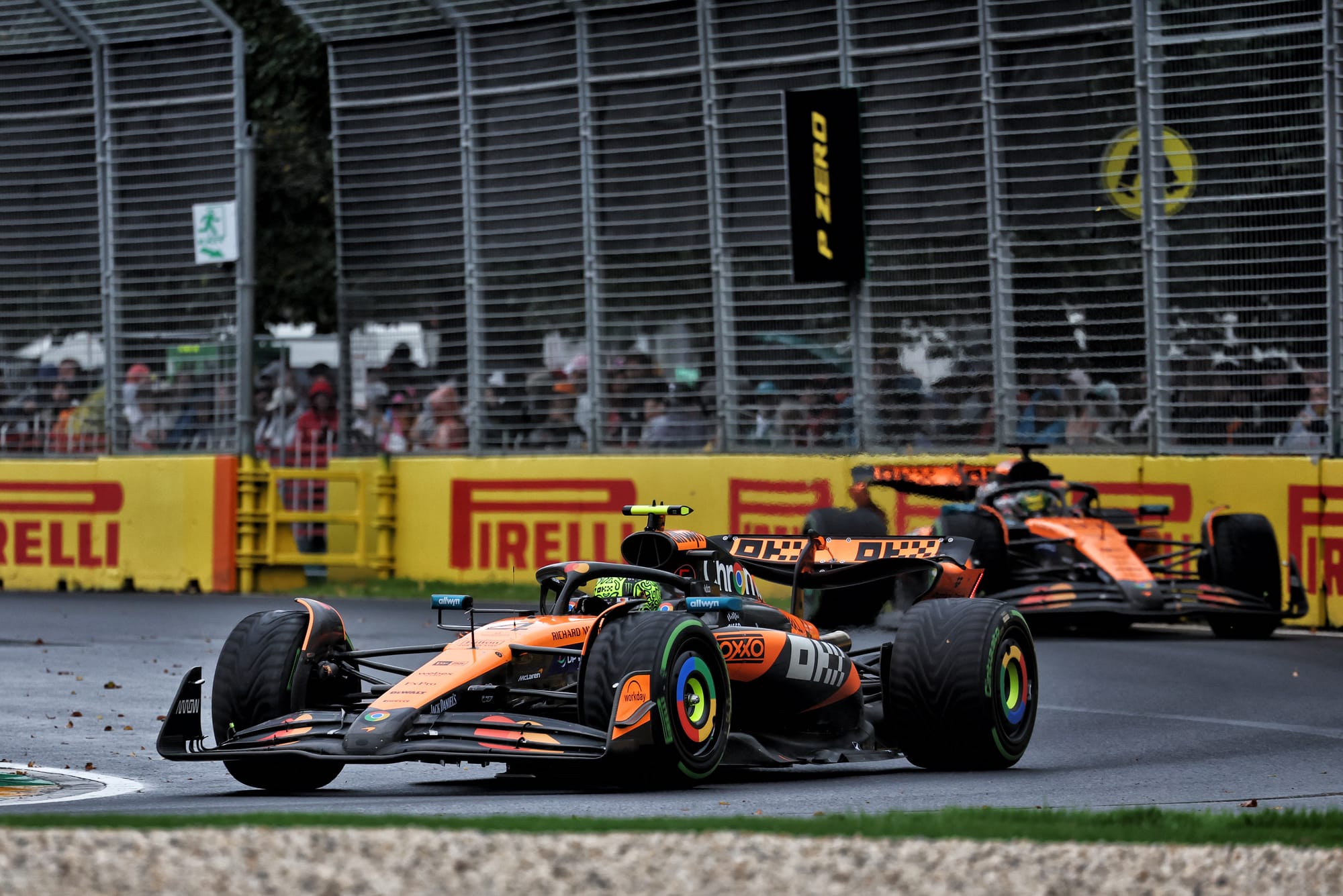 Lando Norris leads Oscar Piastri McLaren Australian Grand Prix 2025