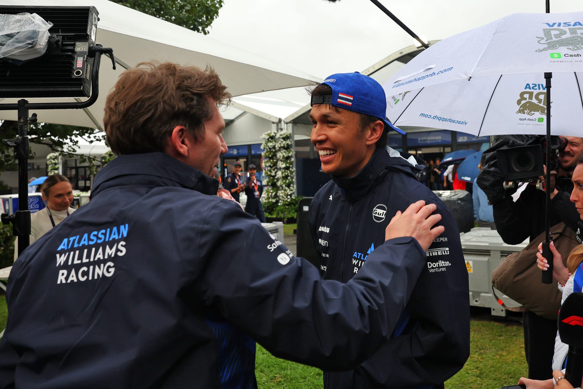 James Vowles and Alex Albon