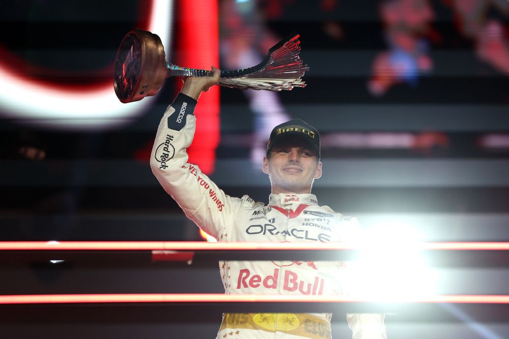 Verstappen overcomes clash and penalty to win F1's Las Vegas GP